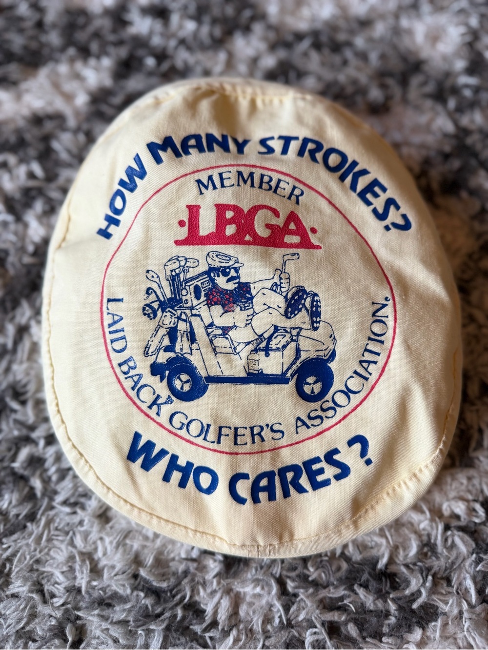 Vintage Newsboy LBGA golf hat